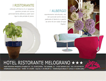 Tablet Screenshot of hotelmelograno.com